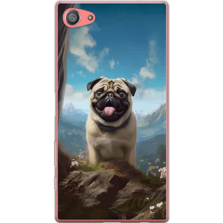 Mobile case for Sony Xperia Z5 Compact with Happy Dog design in the group SMARTPHONE & TABLETS / Phone cases / Sony at TP E-commerce Nordic AB (A61811)