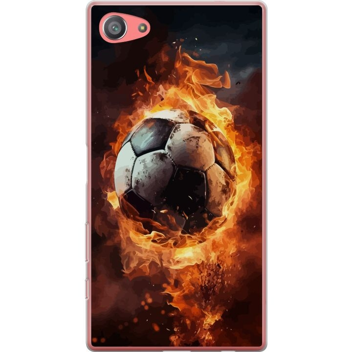 Mobile case for Sony Xperia Z5 Compact with Football design in the group SMARTPHONE & TABLETS / Phone cases / Sony at TP E-commerce Nordic AB (A61814)