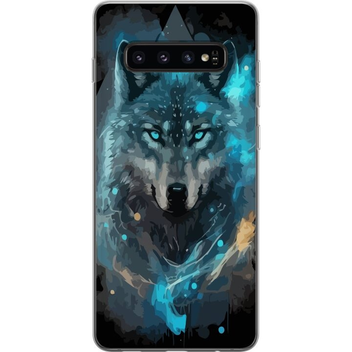 Mobile case for Samsung Galaxy S10 with Wolf design in the group SMARTPHONE & TABLETS / Phone cases / Samsung at TP E-commerce Nordic AB (A61852)