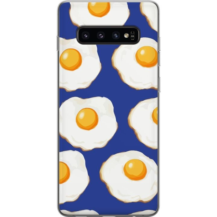 Mobile case for Samsung Galaxy S10 with Fried eggs design in the group SMARTPHONE & TABLETS / Phone cases / Samsung at TP E-commerce Nordic AB (A61853)