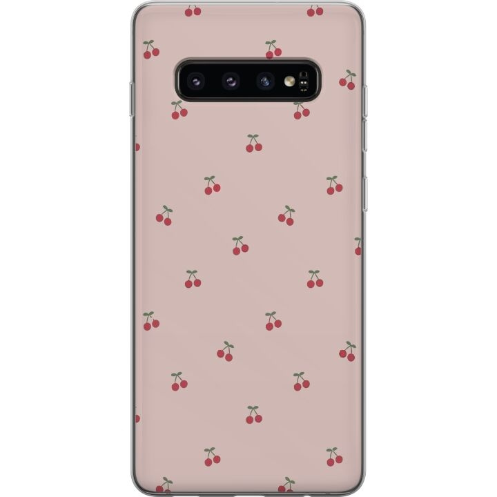 Mobile case for Samsung Galaxy S10 with Cherry design in the group SMARTPHONE & TABLETS / Phone cases / Samsung at TP E-commerce Nordic AB (A61854)