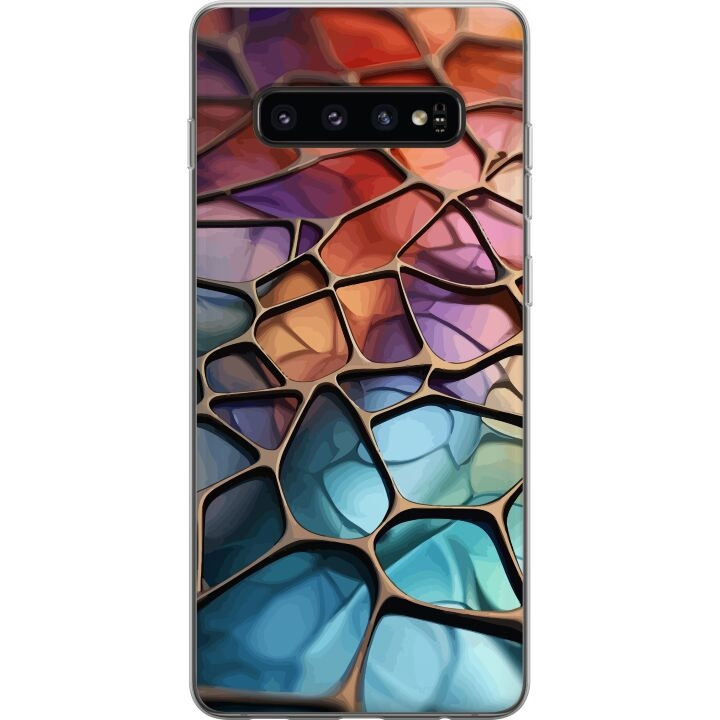 Mobile case for Samsung Galaxy S10 with Metallic pattern design in the group SMARTPHONE & TABLETS / Phone cases / Samsung at TP E-commerce Nordic AB (A61857)