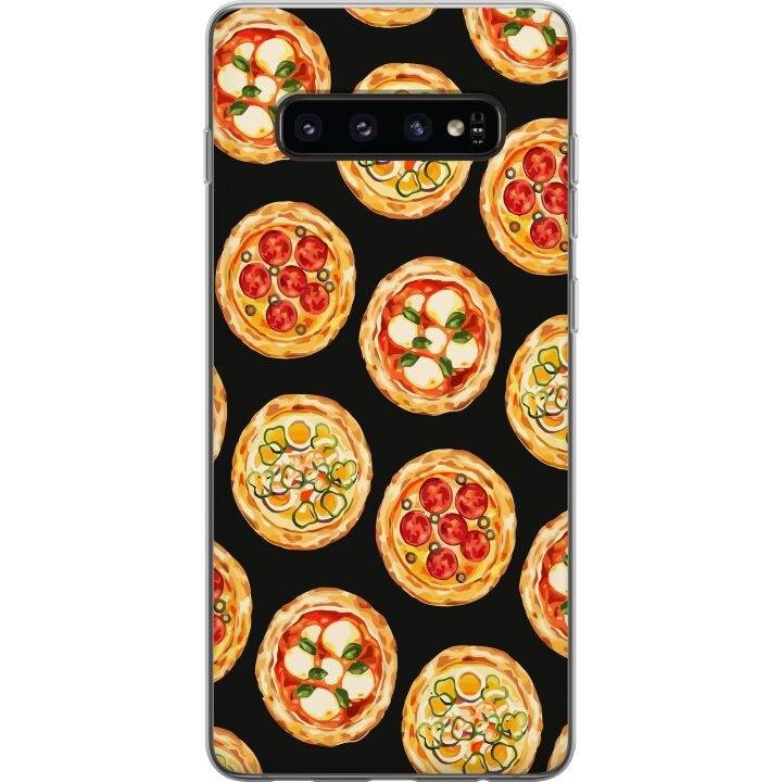 Mobile case for Samsung Galaxy S10 with Pizza design in the group SMARTPHONE & TABLETS / Phone cases / Samsung at TP E-commerce Nordic AB (A61860)