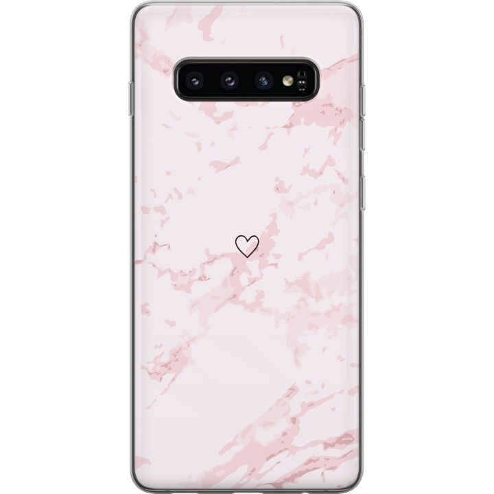 Mobile case for Samsung Galaxy S10 with Pink Heart design in the group SMARTPHONE & TABLETS / Phone cases / Samsung at TP E-commerce Nordic AB (A61870)