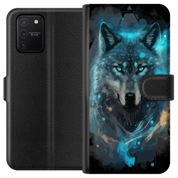 Wallet case for Samsung Galaxy S10 Lite with Wolf design in the group SMARTPHONE & TABLETS / Phone cases / Samsung at TP E-commerce Nordic AB (A61933)