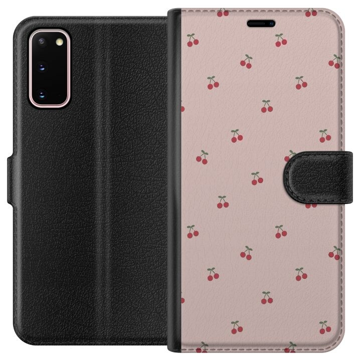 Wallet case for Samsung Galaxy S20 with Cherry design in the group SMARTPHONE & TABLETS / Phone cases / Samsung at TP E-commerce Nordic AB (A62043)