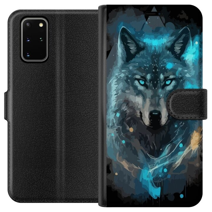 Wallet case for Samsung Galaxy S20+ with Wolf design in the group SMARTPHONE & TABLETS / Phone cases / Samsung at TP E-commerce Nordic AB (A62149)