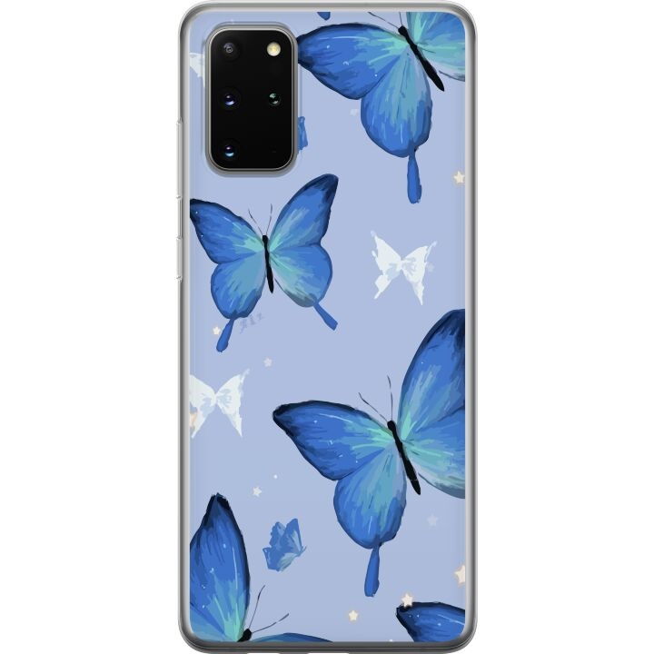 Mobile case for Samsung Galaxy S20+ with Blue butterflies design in the group SMARTPHONE & TABLETS / Phone cases / Samsung at TP E-commerce Nordic AB (A62187)