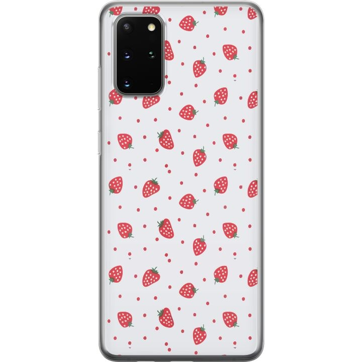 Mobile case for Samsung Galaxy S20+ with Strawberries design in the group SMARTPHONE & TABLETS / Phone cases / Samsung at TP E-commerce Nordic AB (A62188)