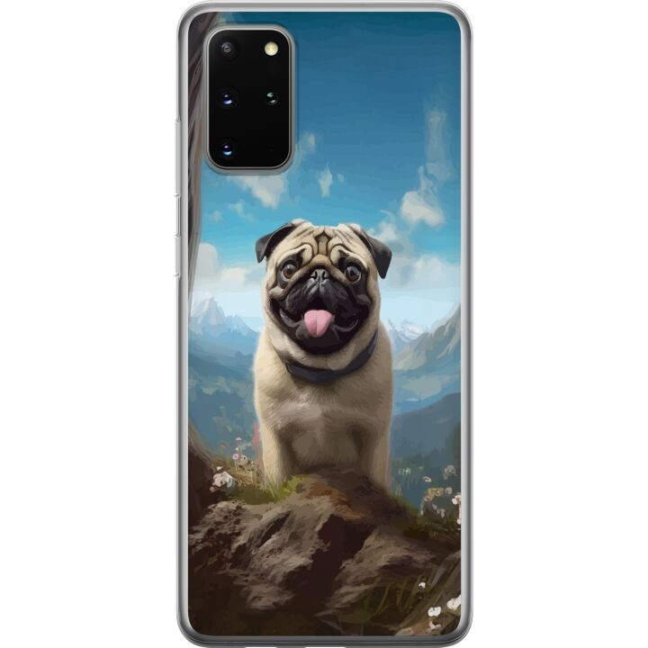 Mobile case for Samsung Galaxy S20+ with Happy Dog design in the group SMARTPHONE & TABLETS / Phone cases / Samsung at TP E-commerce Nordic AB (A62189)