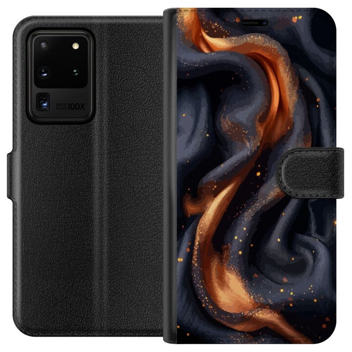 Wallet case for Samsung Galaxy S20 Ultra with Fiery silk design in the group SMARTPHONE & TABLETS / Phone cases / Samsung at TP E-commerce Nordic AB (A62199)