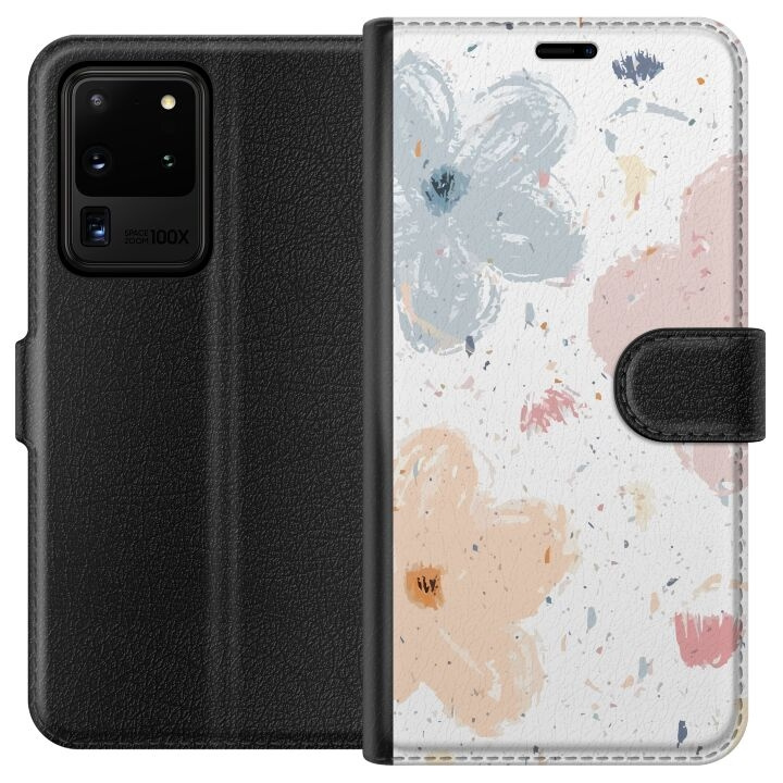 Wallet case for Samsung Galaxy S20 Ultra with Flowers design in the group SMARTPHONE & TABLETS / Phone cases / Samsung at TP E-commerce Nordic AB (A62210)