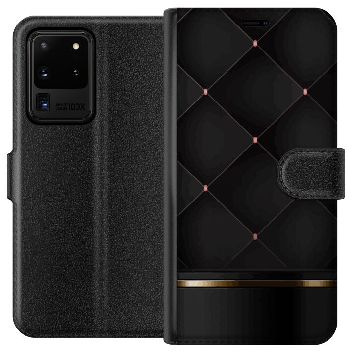 Wallet case for Samsung Galaxy S20 Ultra with Luxury line design in the group SMARTPHONE & TABLETS / Phone cases / Samsung at TP E-commerce Nordic AB (A62213)