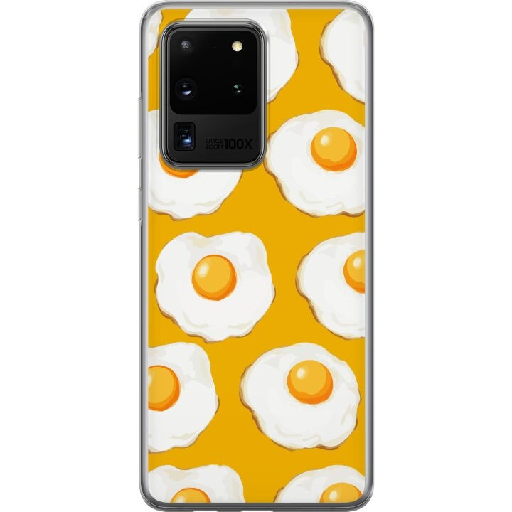 Mobile case for Samsung Galaxy S20 Ultra with Fried egg design in the group SMARTPHONE & TABLETS / Phone cases / Samsung at TP E-commerce Nordic AB (A62227)