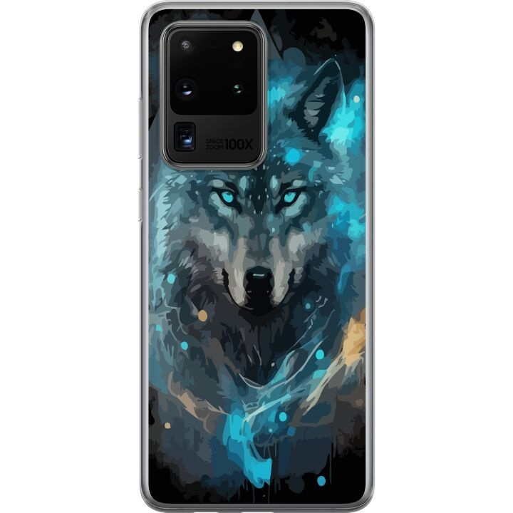 Mobile case for Samsung Galaxy S20 Ultra with Wolf design in the group SMARTPHONE & TABLETS / Phone cases / Samsung at TP E-commerce Nordic AB (A62230)