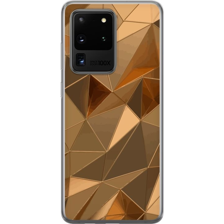 Mobile case for Samsung Galaxy S20 Ultra with 3D Gold design in the group SMARTPHONE & TABLETS / Phone cases / Samsung at TP E-commerce Nordic AB (A62249)