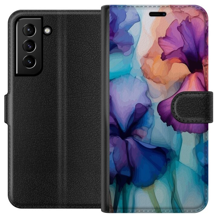 Wallet case for Samsung Galaxy S21+ 5G with Magical flowers design in the group SMARTPHONE & TABLETS / Phone cases / Samsung at TP E-commerce Nordic AB (A62363)