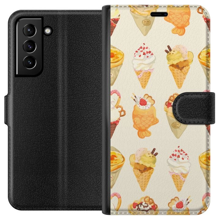 Wallet case for Samsung Galaxy S21+ 5G with Glassy design in the group SMARTPHONE & TABLETS / Phone cases / Samsung at TP E-commerce Nordic AB (A62371)