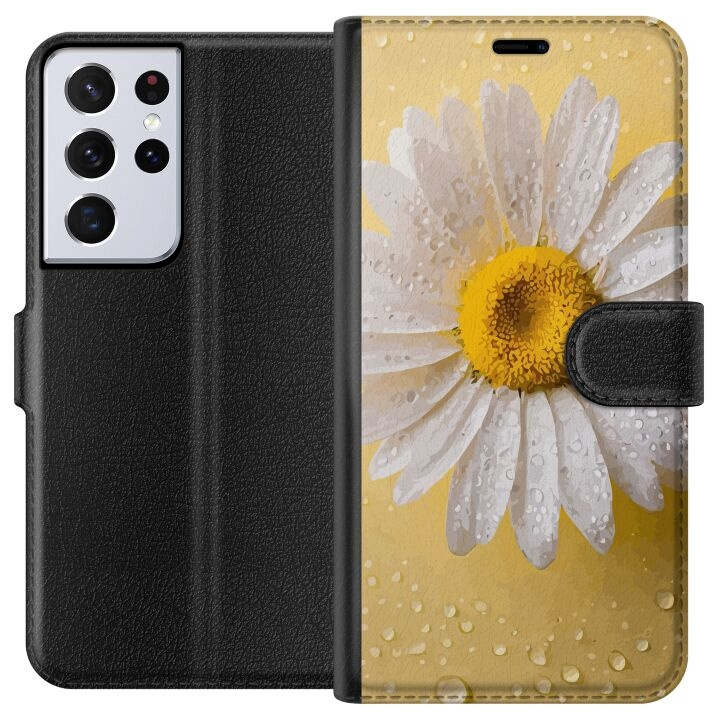 Wallet case for Samsung Galaxy S21 Ultra 5G with Porslinsblomma design in the group SMARTPHONE & TABLETS / Phone cases / Samsung at TP E-commerce Nordic AB (A62414)