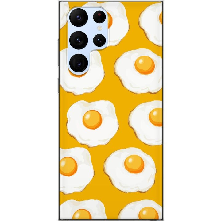 Mobile case for Samsung Galaxy S22 Ultra 5G with Fried egg design in the group SMARTPHONE & TABLETS / Phone cases / Samsung at TP E-commerce Nordic AB (A62605)