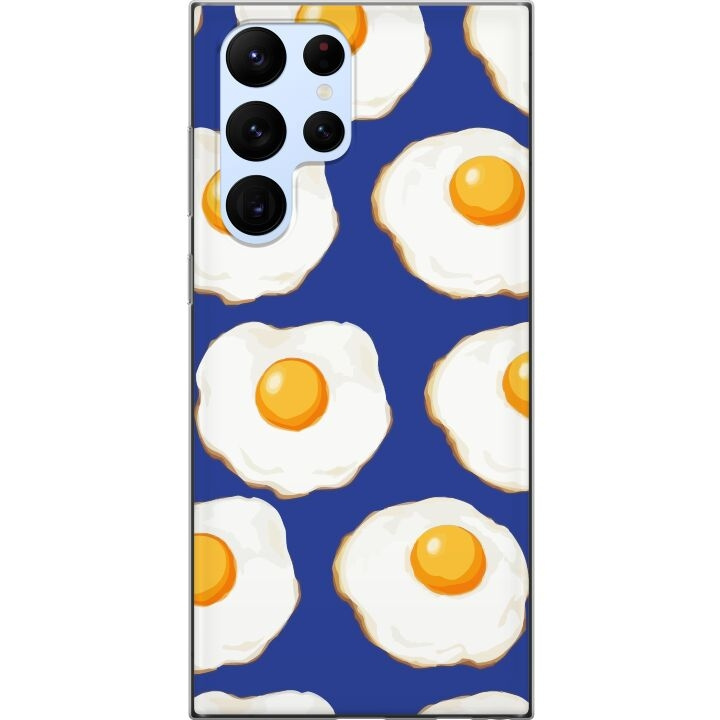 Mobile case for Samsung Galaxy S22 Ultra 5G with Fried eggs design in the group SMARTPHONE & TABLETS / Phone cases / Samsung at TP E-commerce Nordic AB (A62609)