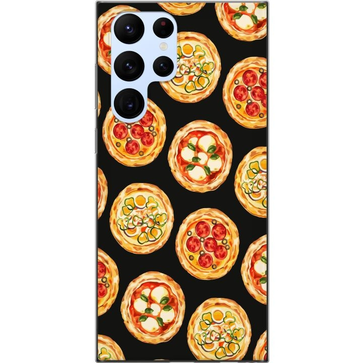 Mobile case for Samsung Galaxy S22 Ultra 5G with Pizza design in the group SMARTPHONE & TABLETS / Phone cases / Samsung at TP E-commerce Nordic AB (A62616)