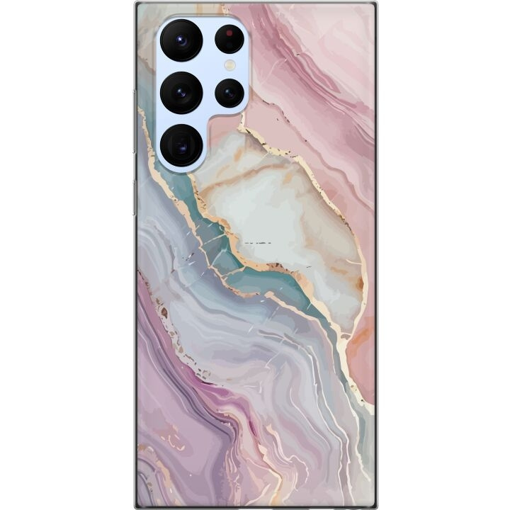 Mobile case for Samsung Galaxy S22 Ultra 5G with Marble design in the group SMARTPHONE & TABLETS / Phone cases / Samsung at TP E-commerce Nordic AB (A62625)