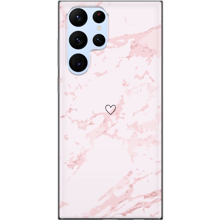 Mobile case for Samsung Galaxy S22 Ultra 5G with Pink Heart design in the group SMARTPHONE & TABLETS / Phone cases / Samsung at TP E-commerce Nordic AB (A62626)