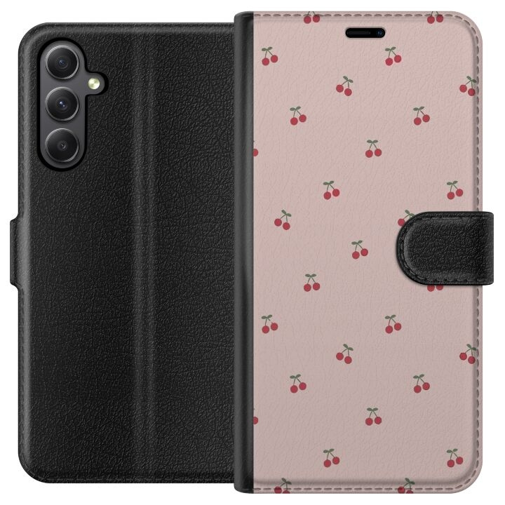 Wallet case for Samsung Galaxy S23 FE with Cherry design in the group SMARTPHONE & TABLETS / Phone cases / Samsung at TP E-commerce Nordic AB (A62691)