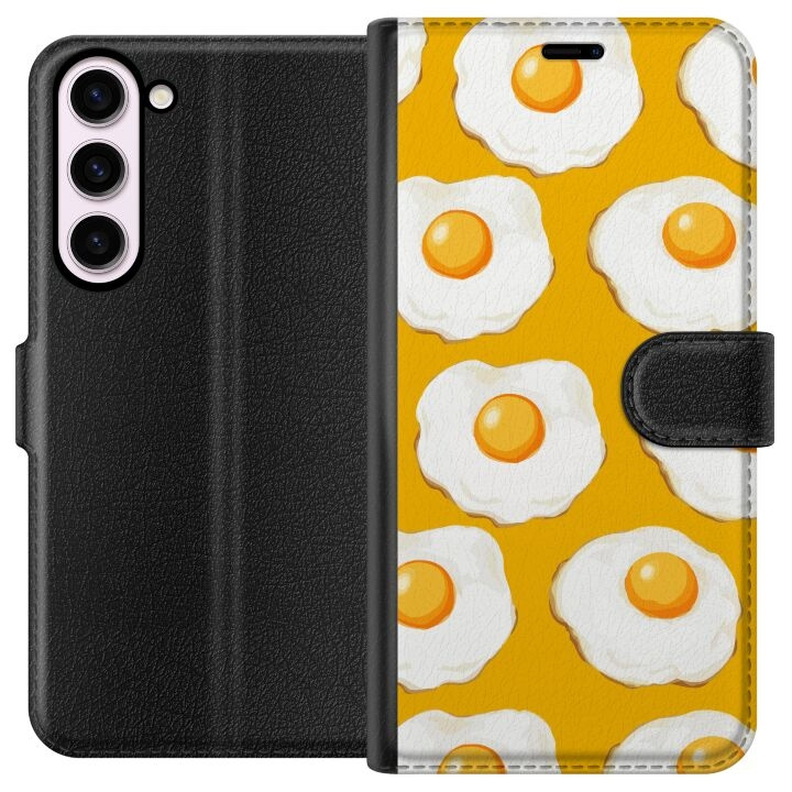 Wallet case for Samsung Galaxy S23+ with Fried egg design in the group SMARTPHONE & TABLETS / Phone cases / Samsung at TP E-commerce Nordic AB (A62740)