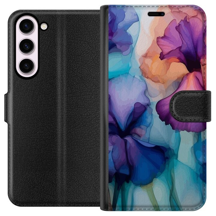 Wallet case for Samsung Galaxy S23+ with Magical flowers design in the group SMARTPHONE & TABLETS / Phone cases / Samsung at TP E-commerce Nordic AB (A62741)