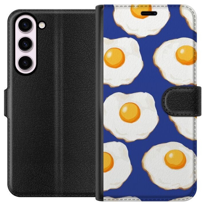 Wallet case for Samsung Galaxy S23+ with Fried eggs design in the group SMARTPHONE & TABLETS / Phone cases / Samsung at TP E-commerce Nordic AB (A62744)