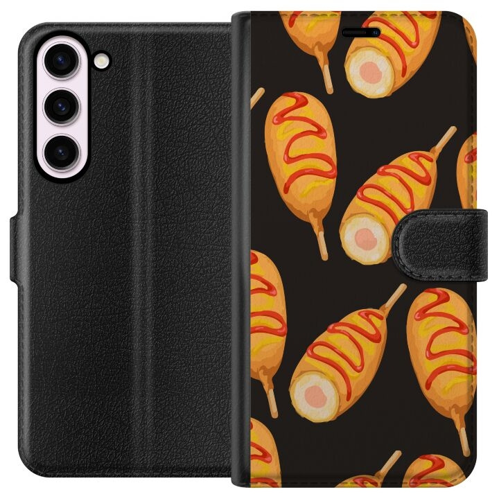 Wallet case for Samsung Galaxy S23+ with Chicken drumstick design in the group SMARTPHONE & TABLETS / Phone cases / Samsung at TP E-commerce Nordic AB (A62747)