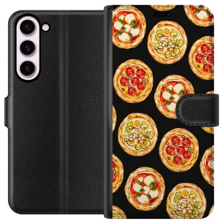 Wallet case for Samsung Galaxy S23+ with Pizza design in the group SMARTPHONE & TABLETS / Phone cases / Samsung at TP E-commerce Nordic AB (A62751)