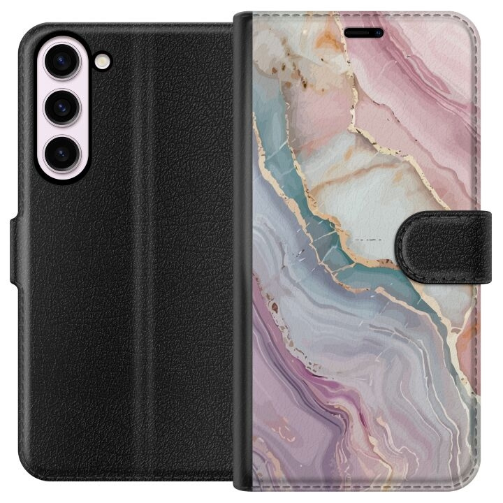 Wallet case for Samsung Galaxy S23+ with Marble design in the group SMARTPHONE & TABLETS / Phone cases / Samsung at TP E-commerce Nordic AB (A62760)