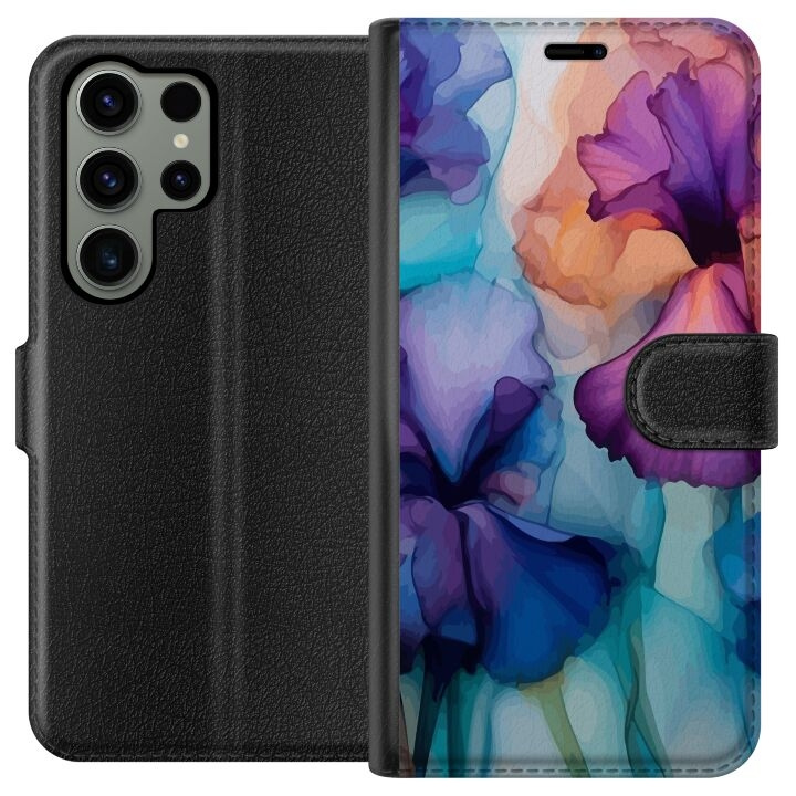 Wallet case for Samsung Galaxy S23 Ultra with Magical flowers design in the group SMARTPHONE & TABLETS / Phone cases / Samsung at TP E-commerce Nordic AB (A62795)