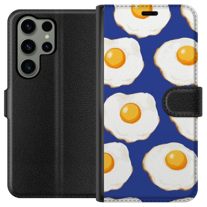 Wallet case for Samsung Galaxy S23 Ultra with Fried eggs design in the group SMARTPHONE & TABLETS / Phone cases / Samsung at TP E-commerce Nordic AB (A62798)