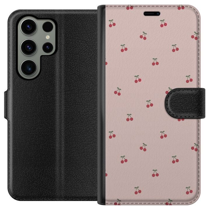 Wallet case for Samsung Galaxy S23 Ultra with Cherry design in the group SMARTPHONE & TABLETS / Phone cases / Samsung at TP E-commerce Nordic AB (A62799)