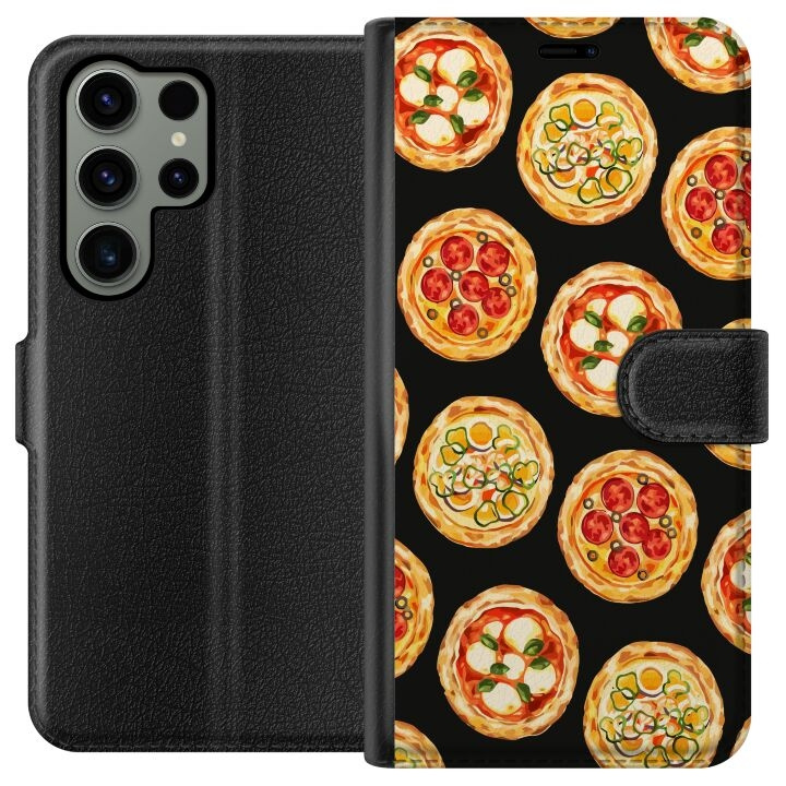 Wallet case for Samsung Galaxy S23 Ultra with Pizza design in the group SMARTPHONE & TABLETS / Phone cases / Samsung at TP E-commerce Nordic AB (A62805)