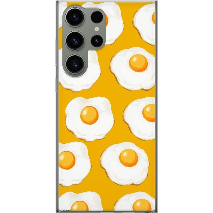 Mobile case for Samsung Galaxy S23 Ultra with Fried egg design in the group SMARTPHONE & TABLETS / Phone cases / Samsung at TP E-commerce Nordic AB (A62821)