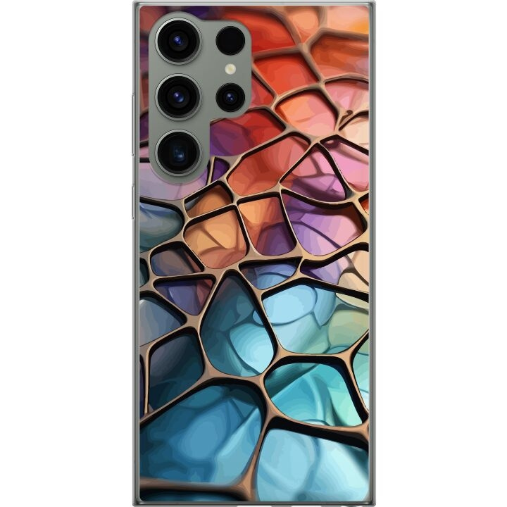 Mobile case for Samsung Galaxy S23 Ultra with Metallic pattern design in the group SMARTPHONE & TABLETS / Phone cases / Samsung at TP E-commerce Nordic AB (A62829)