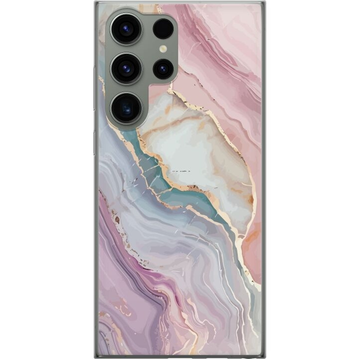 Mobile case for Samsung Galaxy S23 Ultra with Marble design in the group SMARTPHONE & TABLETS / Phone cases / Samsung at TP E-commerce Nordic AB (A62841)