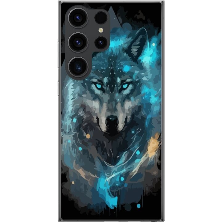 Mobile case for Samsung Galaxy S24 Ultra with Wolf design in the group SMARTPHONE & TABLETS / Phone cases / Samsung at TP E-commerce Nordic AB (A62986)