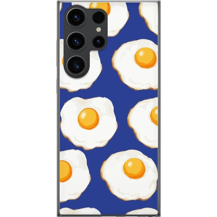 Mobile case for Samsung Galaxy S24 Ultra with Fried eggs design in the group SMARTPHONE & TABLETS / Phone cases / Samsung at TP E-commerce Nordic AB (A62987)