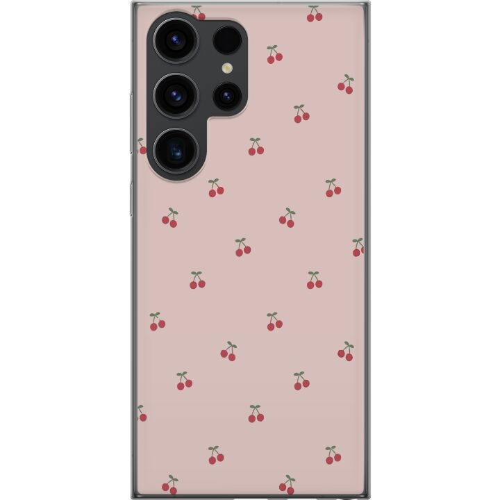 Mobile case for Samsung Galaxy S24 Ultra with Cherry design in the group SMARTPHONE & TABLETS / Phone cases / Samsung at TP E-commerce Nordic AB (A62988)