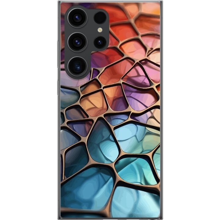 Mobile case for Samsung Galaxy S24 Ultra with Metallic pattern design in the group SMARTPHONE & TABLETS / Phone cases / Samsung at TP E-commerce Nordic AB (A62991)