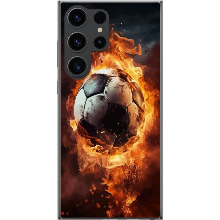 Mobile case for Samsung Galaxy S24 Ultra with Football design in the group SMARTPHONE & TABLETS / Phone cases / Samsung at TP E-commerce Nordic AB (A63002)