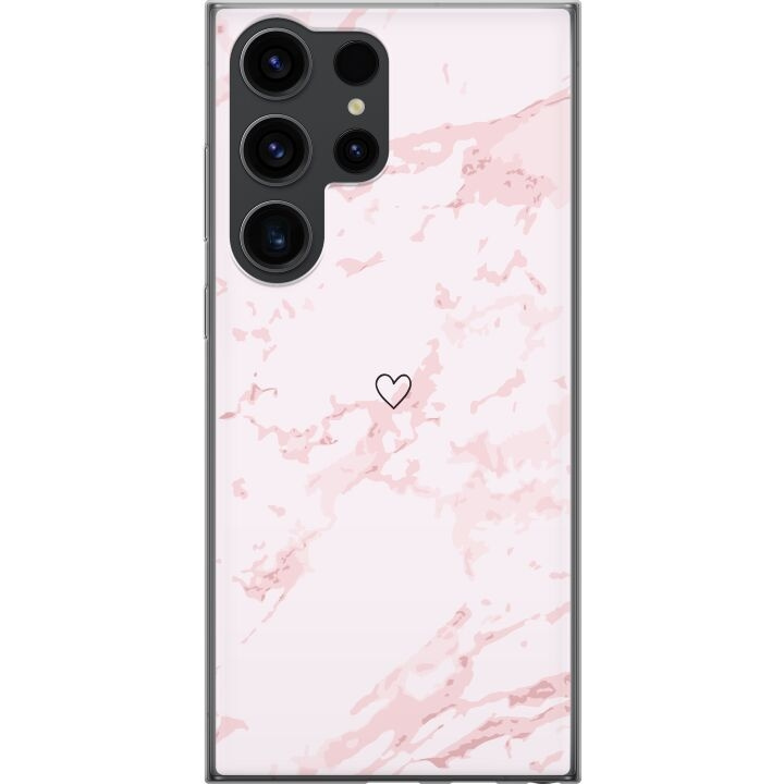 Mobile case for Samsung Galaxy S24 Ultra with Pink Heart design in the group SMARTPHONE & TABLETS / Phone cases / Samsung at TP E-commerce Nordic AB (A63004)