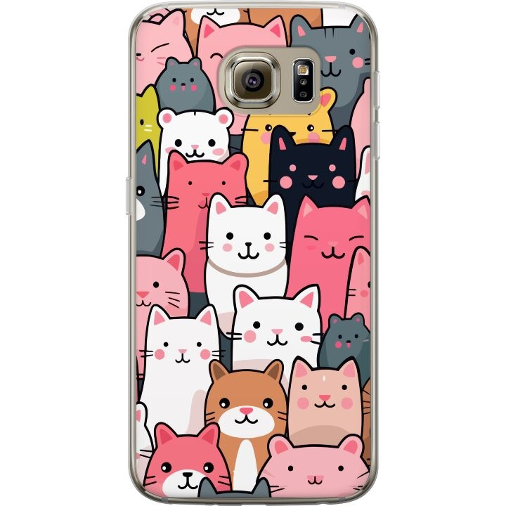 Mobile case for Samsung Galaxy S6 with Cat pattern design in the group SMARTPHONE & TABLETS / Phone cases / Samsung at TP E-commerce Nordic AB (A63016)