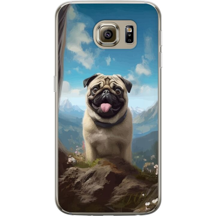 Mobile case for Samsung Galaxy S6 with Happy Dog design in the group SMARTPHONE & TABLETS / Phone cases / Samsung at TP E-commerce Nordic AB (A63026)